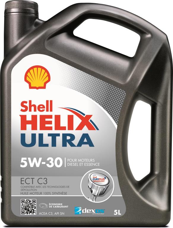 Huile moteur SHELL HELIX ULTRA ECT C3 5W-30 5L - ref. 550042828